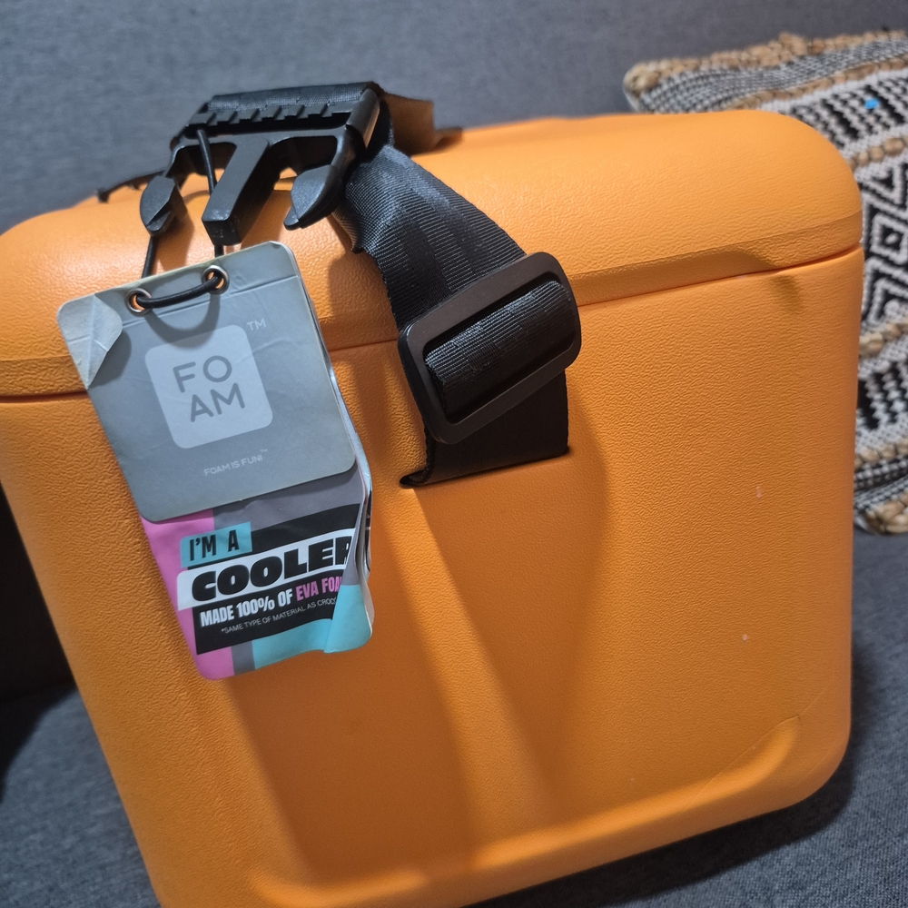 Orange Foam Cooler